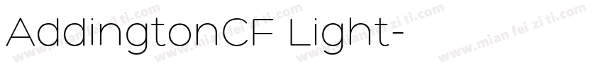 AddingtonCF Light字体转换